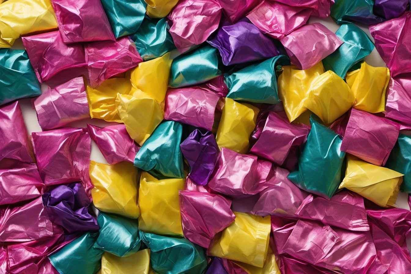 Colorful candy filling Jesse's candy shop